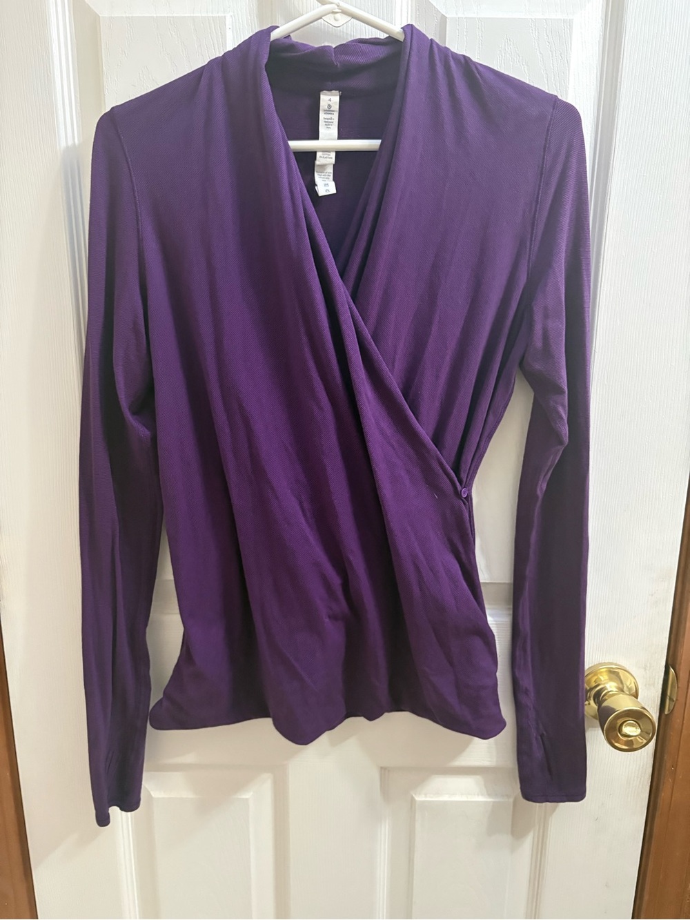 lululemon athletica Deep Purple Surplice Long-Sleeve Top